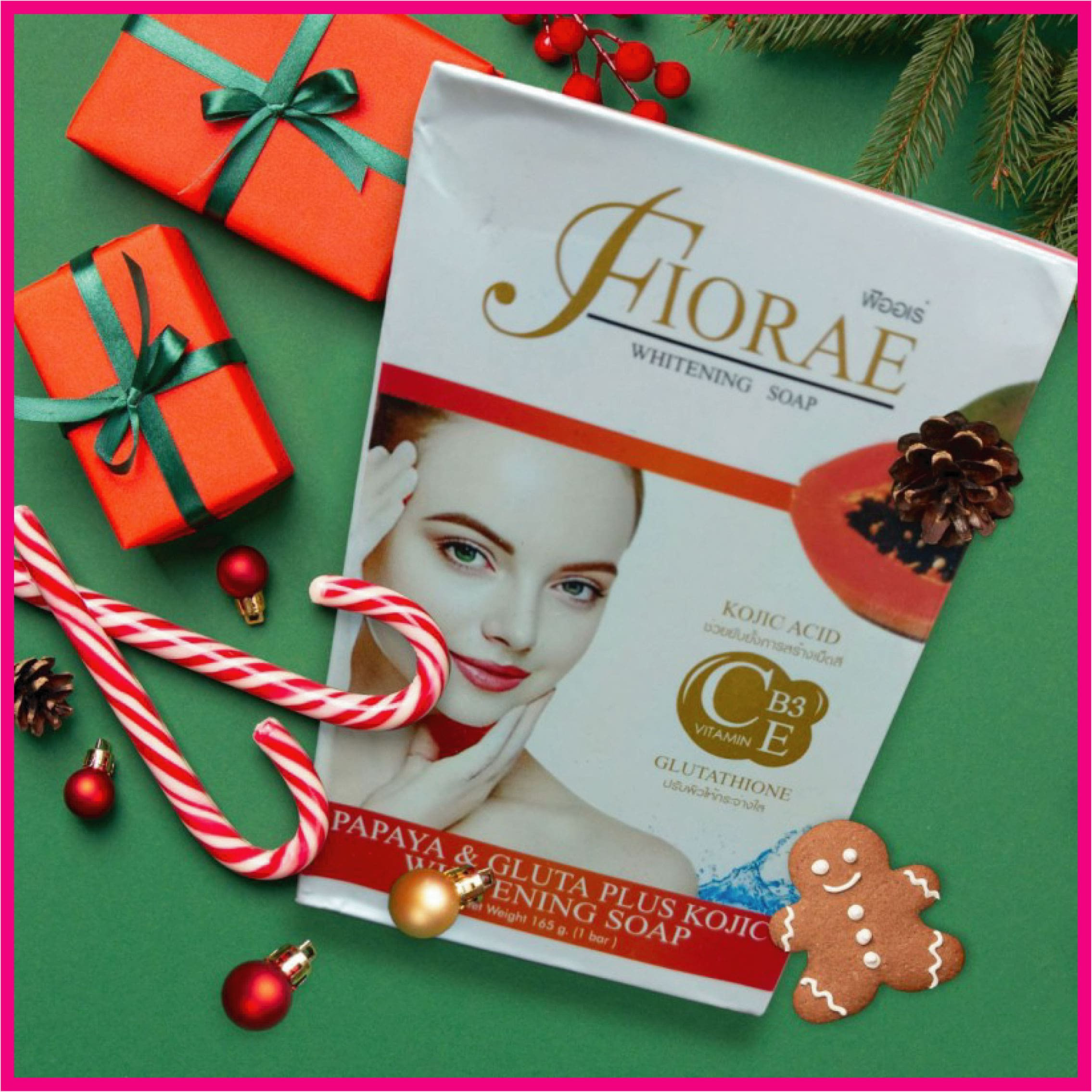 FIORAE Papaya Whitening Soap - ৩ পিছ